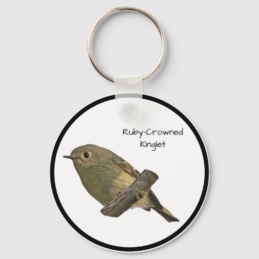 Ruby-Crowned Kinglet Sleutelhanger (Voorkant)