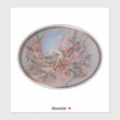 Ruby Crowned Kinglet Sticker (Vel)