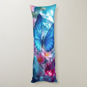 Ruby Crystals Garden Butterfly Lichaamskussen (Achterkant (Verticaal))