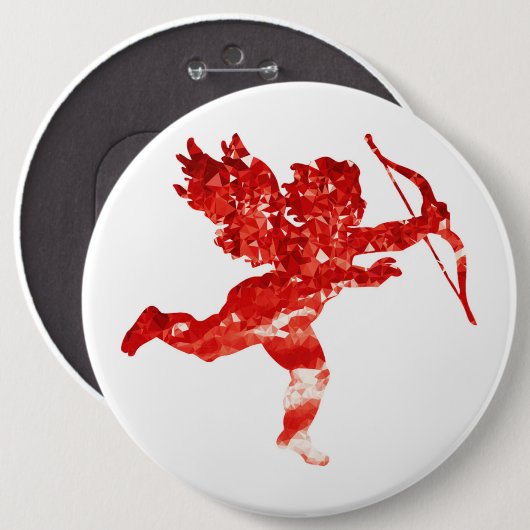 RUBY CUPID RONDE BUTTON 6,0 CM (Voorkant /achterkant)