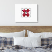 Ruby Diamond Art, Red Canvas Afdruk (Insitu (Slaapkamer))