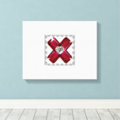 Ruby Diamond Art, Red Canvas Afdruk (Insitu (Houten vloer))