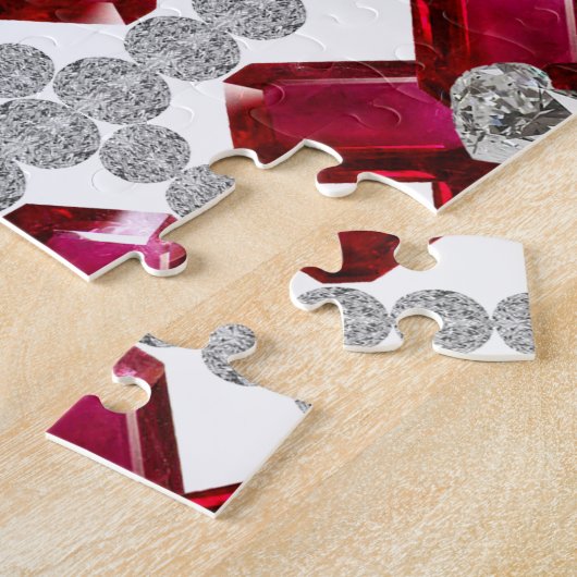 Ruby Diamond Art, Red Legpuzzel (Zijkant)