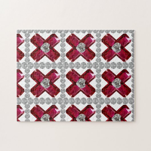 Ruby Diamond Art, Red Legpuzzel (Horizontaal)