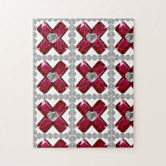 Ruby Diamond Art, Red Legpuzzel (Verticaal)