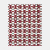 Ruby & Diamond Gemstone Art Red Fleece Deken (Voorkant)