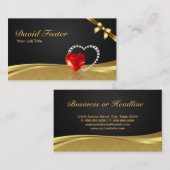 Ruby Diamond Gold Jeweler Jewelry Jewelry Visitekaartje (Voorkant / Achterkant)