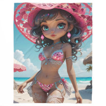 Ruby Dollz Fleece Deken