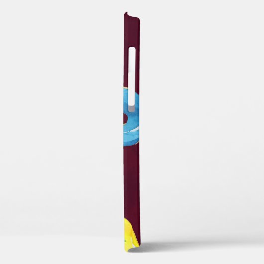 Ruby Donuts: Waterverf Naadloos Patroon. Case-Mate iPhone Case (Achterkant / Links)