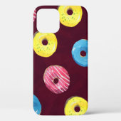 Ruby Donuts: Waterverf Naadloos Patroon. Case-Mate iPhone Case (Achterkant)