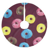 Ruby Donuts: Waterverf Naadloos Patroon. Kerstboom Rok (Voorkant)