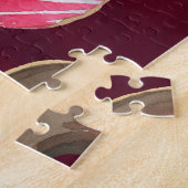 Ruby Donuts: Waterverf Naadloos Patroon. Legpuzzel (Zijkant)