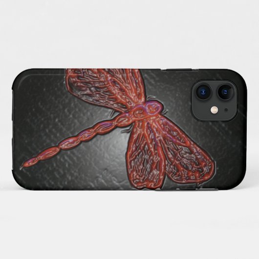 Ruby Dragonfly Case-Mate iPhone Case (Achterkant (horizontaal))