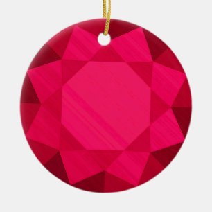 Ruby Edelsteen / Jewel Graphic Afbeelding Keramisch Ornament