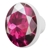 Ruby edelsteen patroon keramische knop (Rechts)