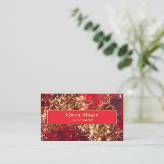 Ruby en Gold Visitekaartje (Staand voorkant)