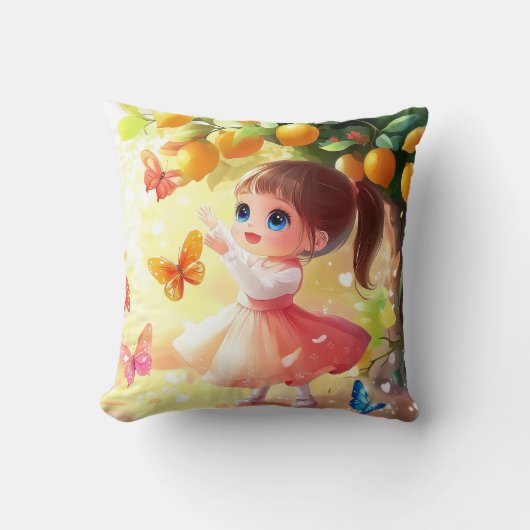 Ruby en het citroenboomkussen kussen (Voorkant)