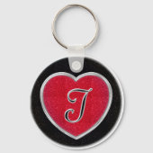 Ruby en Onyx Heart Keychain (Voorkant)