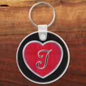 Ruby en Onyx Heart Keychain (Voorkant)