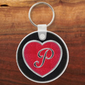 Ruby en Onyx Monogram Sleutelhanger (Voorkant)