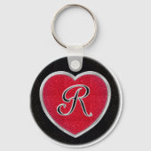 Ruby en Onyx Monogram Sleutelhanger (Voorkant)