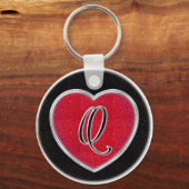 Ruby en Onyx Monogram Sleutelhanger (Voorkant)