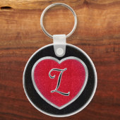 Ruby en Onyx Monogram Sleutelhanger (Voorkant)