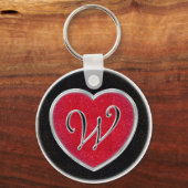 Ruby en Onyx Monogram Sleutelhanger (Voorkant)