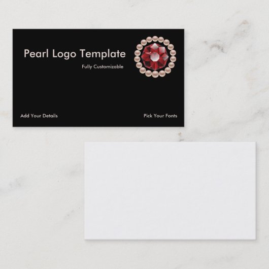 Ruby en Pearl Logo Visitekaartje (Voorkant / Achterkant)