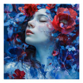 Ruby en Periwinkle Fantasy Vrouw Perfect Poster (Voorkant)