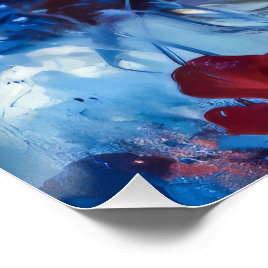 Ruby en Periwinkle Fantasy Vrouw Perfect Poster (Hoek)