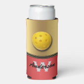 Ruby en rode kleuren met Monogram & Naam Koeler (Seltzer Voorkant)