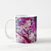Ruby en Sapphire Crystal Geode Abstract Koffiemok (Links)