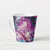 Ruby en Sapphire Crystal Geode Abstract Latte Mok (Linkerhoek)