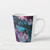 Ruby en Sapphire Crystal Geode Abstract Latte Mok (Rechts)