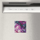 Ruby en Sapphire Crystal Geode Abstract Magneet (Insitu (Vaatwasser))