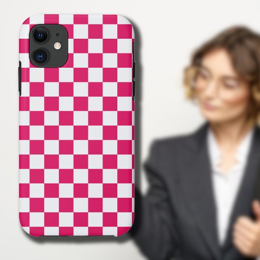Ruby en wit geruit  Case-Mate iPhone case