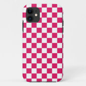 Ruby en wit geruit  Case-Mate iPhone case (Achterkant)