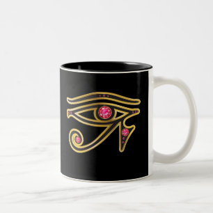 Ruby Eye of Ra in Gold Mok
