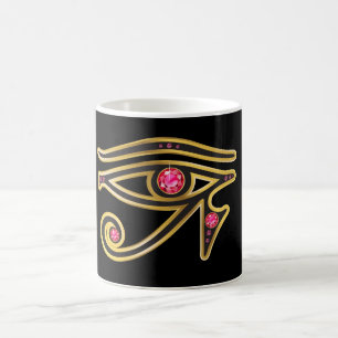 Ruby Eye of Ra in Gold Mok