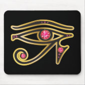 Ruby Eye of Ra in Gold Muismat (Voorkant)