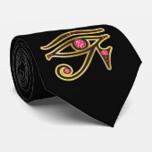 Ruby Eye of Ra in Goud Stropdas (Opgerold)