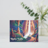 Ruby Falls Tennessee Briefkaart (Staand voorkant)