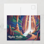 Ruby Falls Tennessee Briefkaart (Voorkant / Achterkant)