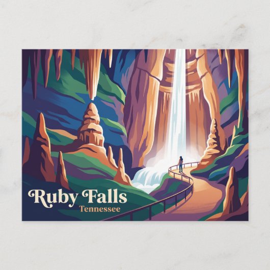 Ruby Falls Tennessee Briefkaart (Voorkant)