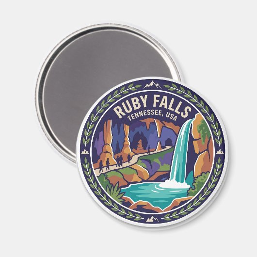Ruby Falls Tennessee Magneet (Voorkant / Achterkant)