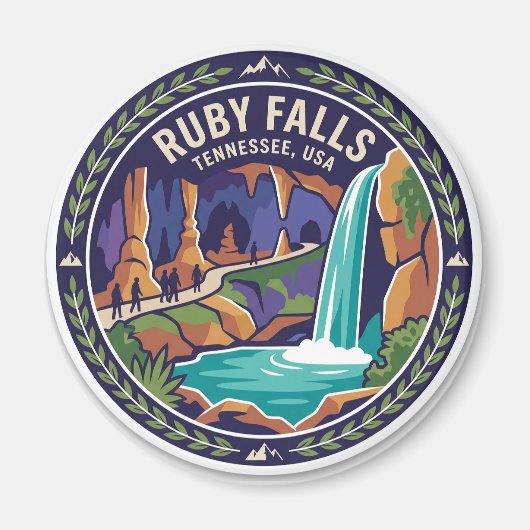 Ruby Falls Tennessee Magneet (Voorkant)