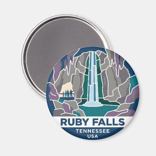 Ruby Falls USA Magneet (Voorkant / Achterkant)