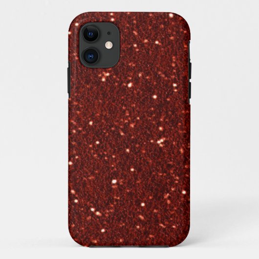 Ruby Faux Glitter Hoesje-Mate iPhone 5 Hoesje (Achterkant)