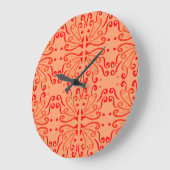 Ruby Floral: Geometrisch patroon. Grote Klok (Hoek)